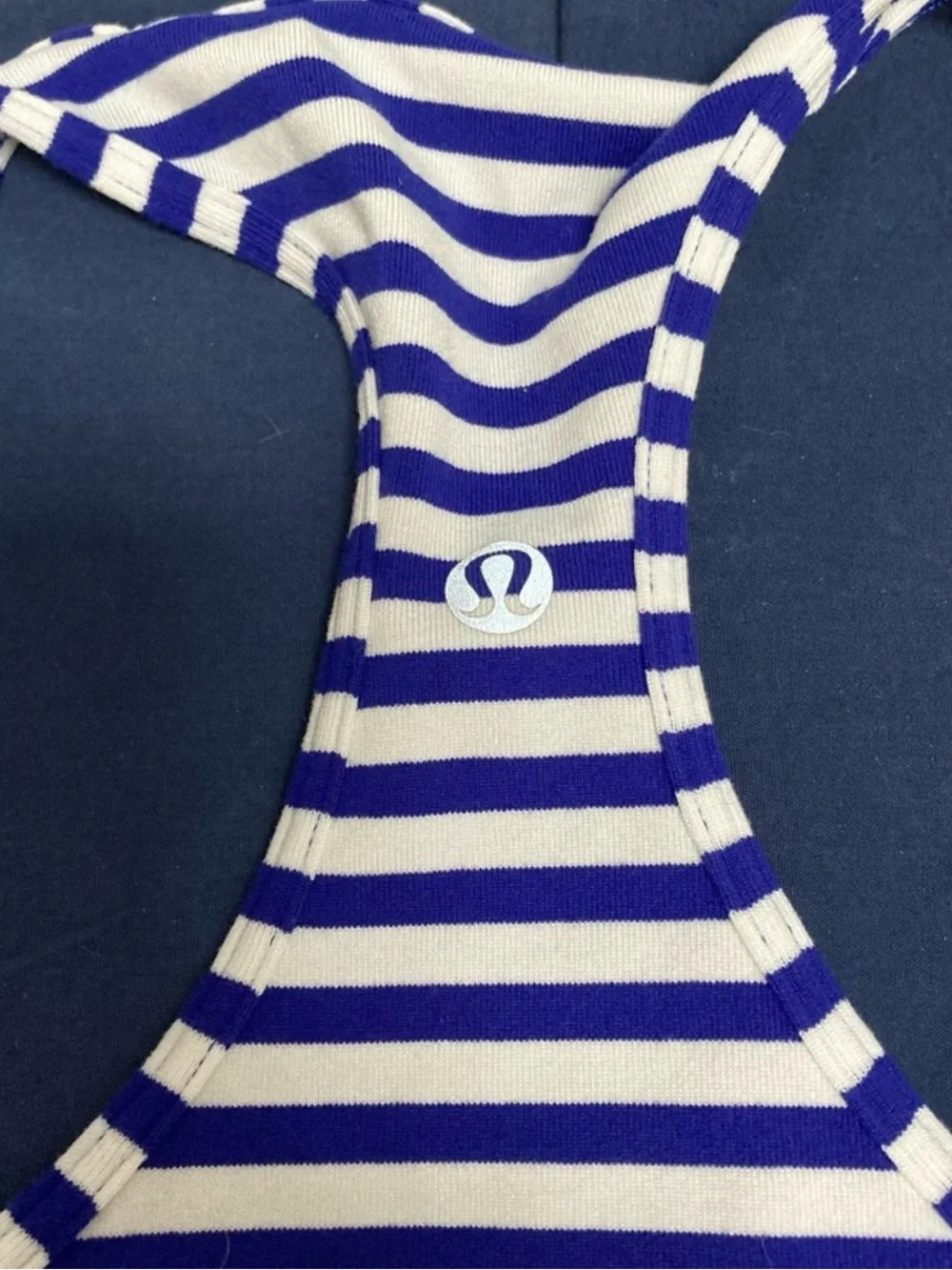 Lululemon Striped Cool Racerback Tank Top